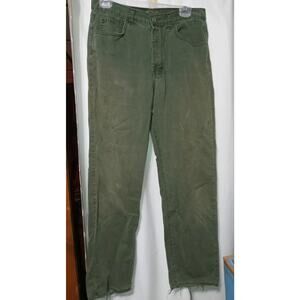 Calvin Klein Jeans Women's Green Khaki pants Size 12 selling AS IS